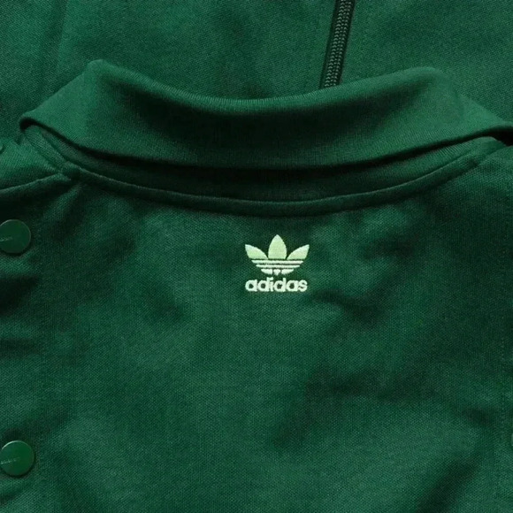 Ivy Park x adidas | 3 Stripe Gender Neutral Snap Track Jacket - Green / Sz S - Picture 5 of 10